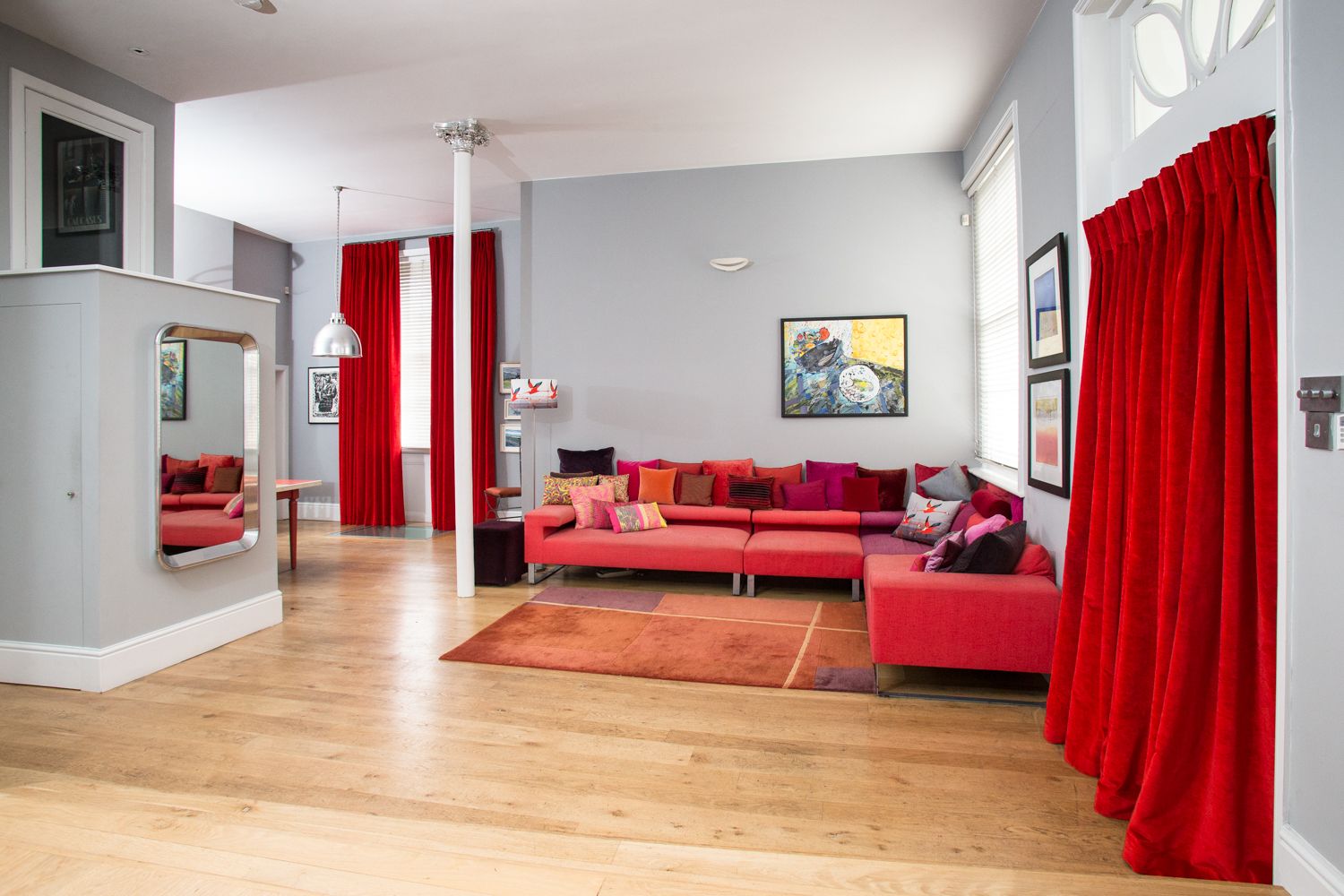 Red Curtains - London Curtains | Made to Measure Blinds & Curtains Shop ...